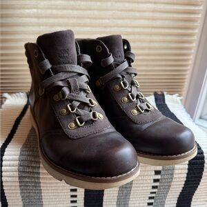 Timberland Dark Brown Lace-Up Work Sneakers